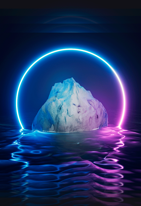 iceberg representando el inconsciente