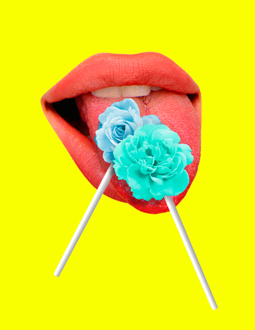 boca con dos piruletas en forma de flor la diabetes que es