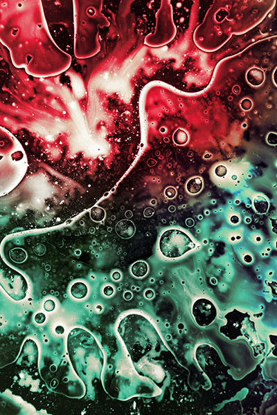 textura roja y verde representa higado graso biodescodificacion